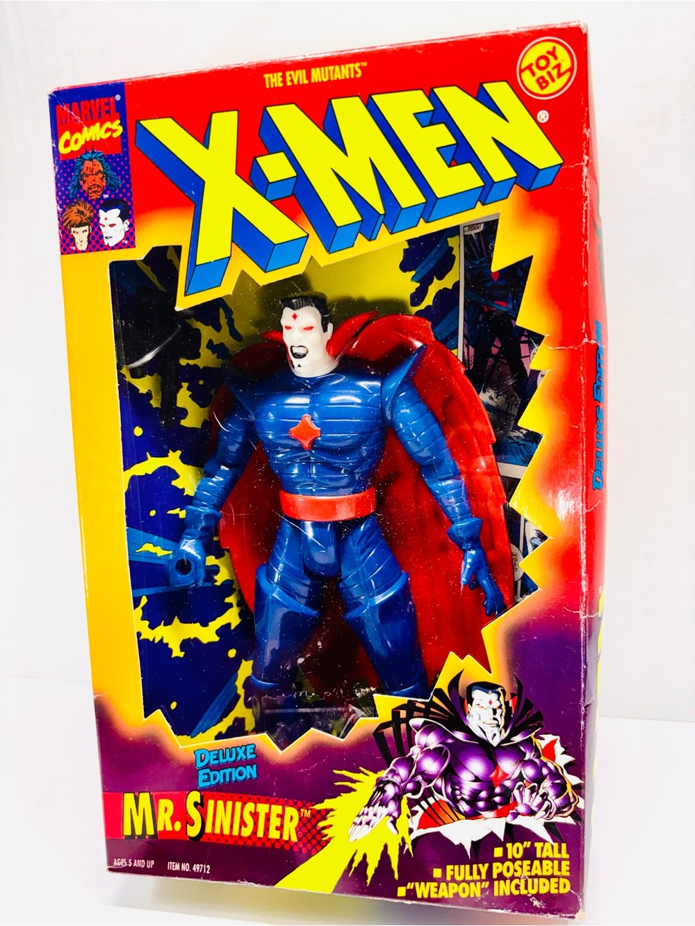 Marvel X-Men Deluxe Edition Mr. Sinister 10" Vintage Action Figure 1994 Toy Biz